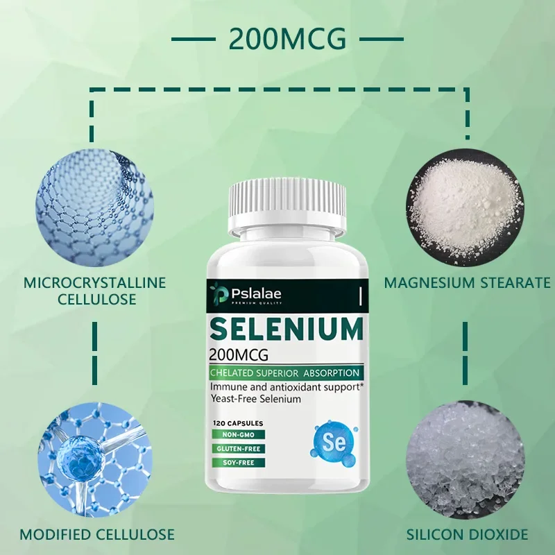 Selenium 200 Mcg – Immune System and Metabolism Support – Prostate Function