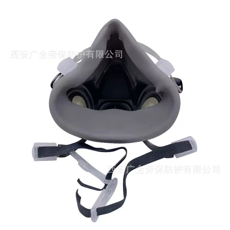 6200 Half Face Mask Industrial Gas Mask Painting Spraying Fits for 2091/6001 Series Filters Rubber Respirator Dust Mask Body