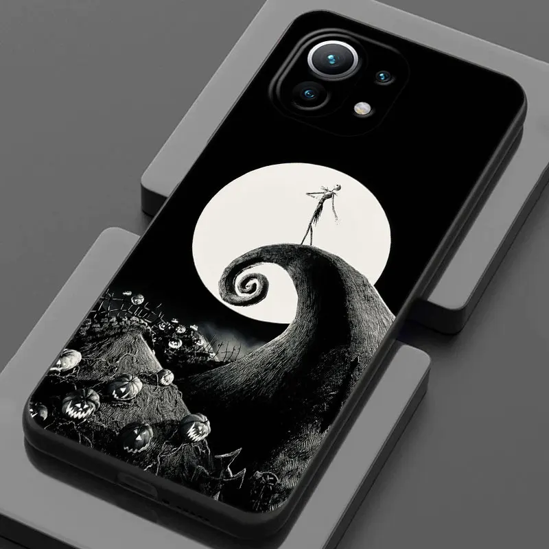 Etui na telefon Jack Skellington Black Art Disney do Xiaomi 14T 13T 12T 11T 14 Pro 12 Mi 11 Lite Poco X3 X4 X5 X6 M5 F5 F6 Pro Cover