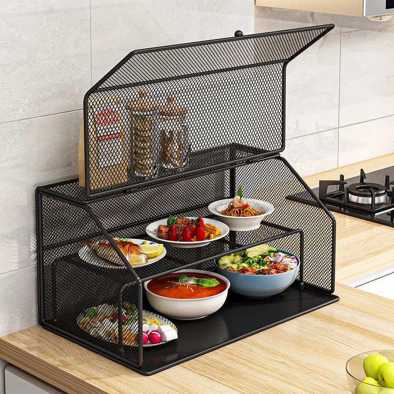 

Kitchen Shelving Counter Top Dining Table Table Leftovers Food Meal Cover Fly Proof Dust Cover Cover Vegetable Artifact