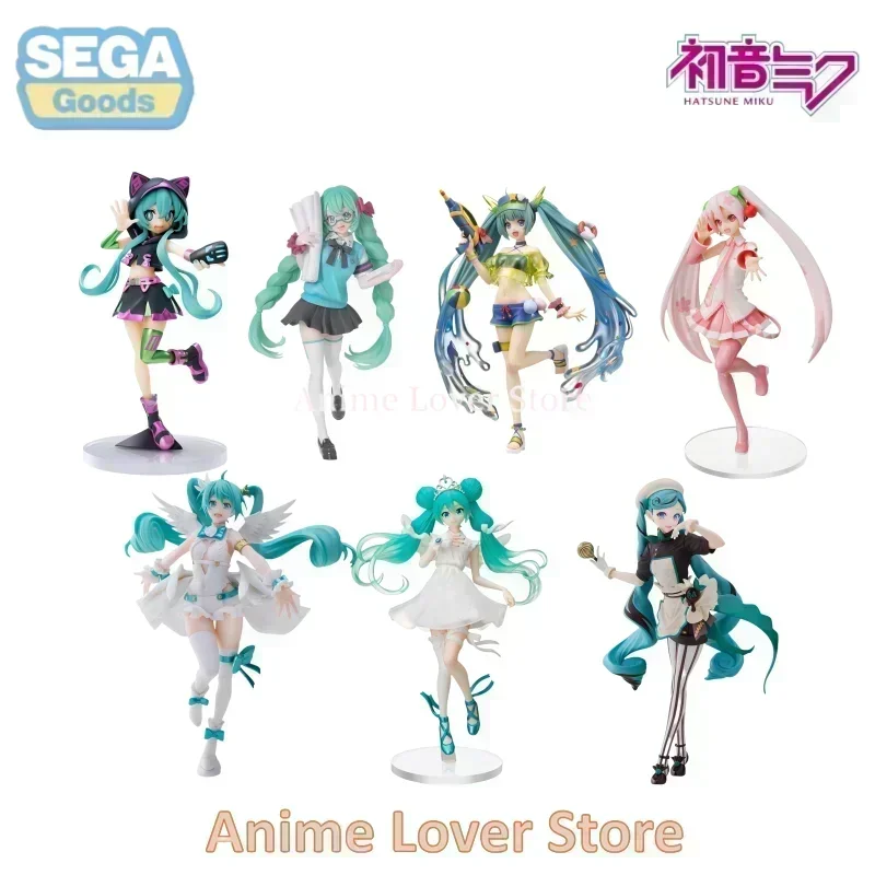 In Stock Original SEGA MIKU SPM Luminasta Vocaloid Hatsune Miku  Anime Action Figure Toys for Kids Gifts Collectible Model