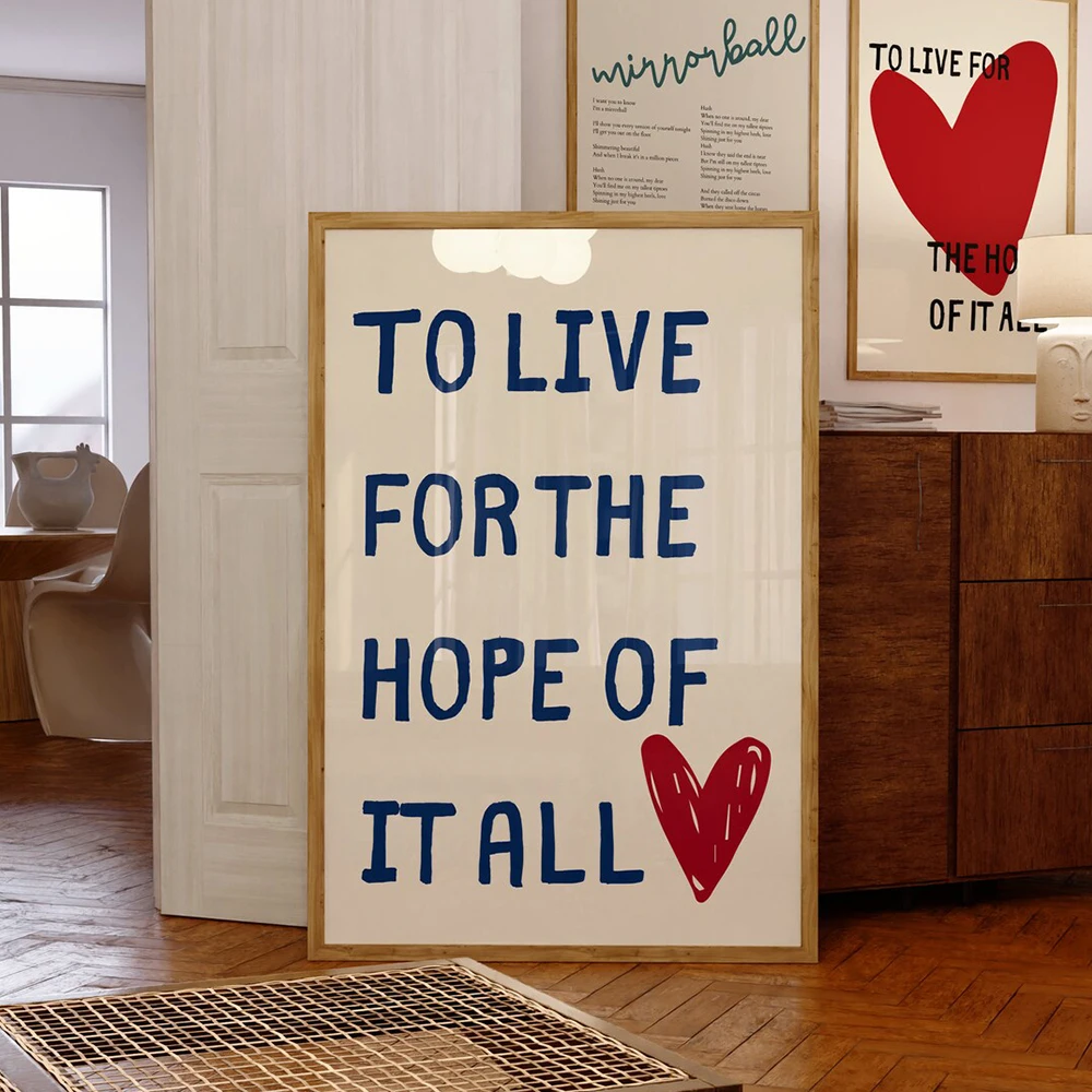 

Modern Trendy August To Live For The Hope Of It Quotes Wall Art Prints Canvas Painting Poster Picture Living Room Home Decor