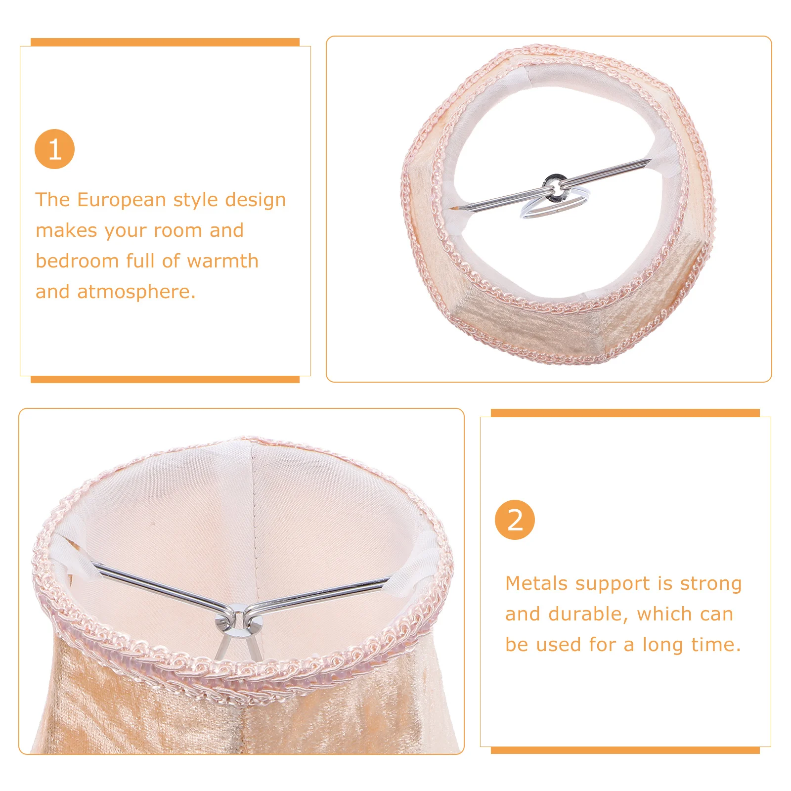 

1 pc Cloth Lampshade Fine Workmanship Dust Resistant Soft Light For Ceiling Pendant Chandelier Lamp Shade Decor Lighting