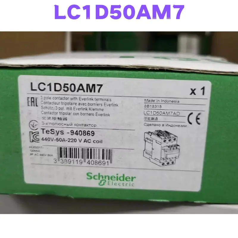 

Brand New And Original LC1D50AM7 Contactor