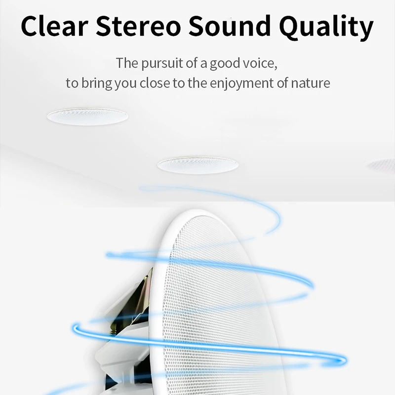 5 Inch 8 ohm Ceiling Speaker Passive Speakers Background Music home Sound system Quality Perfect For Office Kitchen Living Room