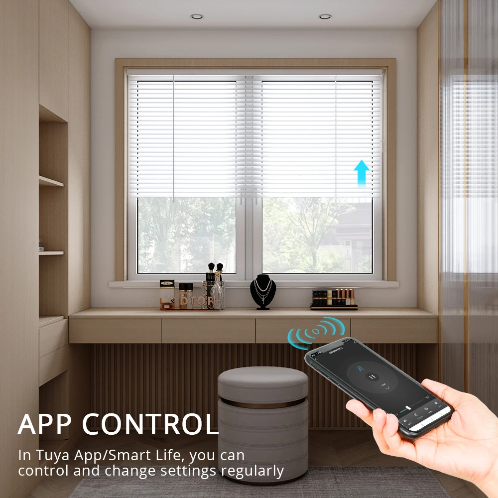 Yagusmart Zigbee Smart Curtain Switch EU Roller Shutter Switch Percentage Control Work with Tuya APP Alexa Google Home