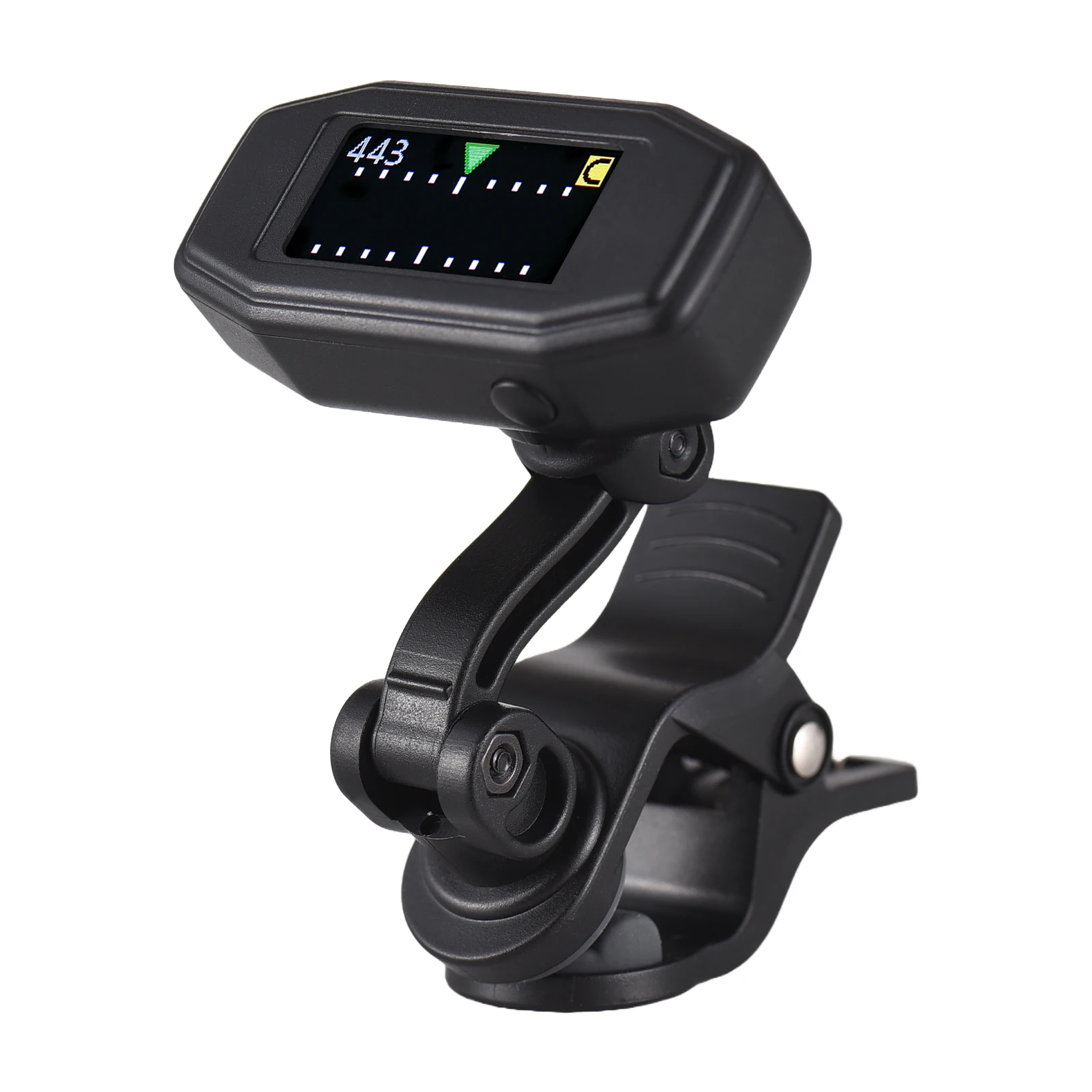 

AROMA Guitar Tuner Clip On with TFT Color Screen Dynamic Display Rechargeable Portable Foldable Rotating Clip for Chromatic