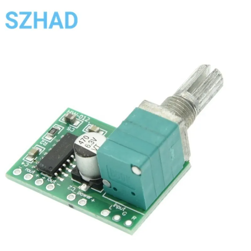 Mini PAM8403 DC 5V 2 Channel USB Digital Audio Amplifier Board Module 2 * 3W Volume Control with Potentionmeter