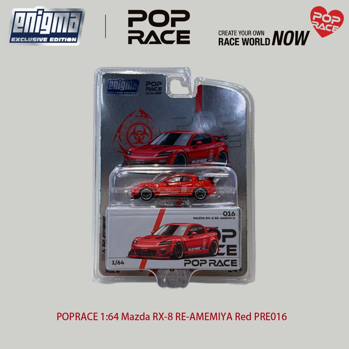 POP RACE 1:64 Blister Pack Set JDM R32 R33 Yaris EG6 RX-8 RWB997 Diecast Model Car Collection PRE009 PRE012 PRE015 PRE018 PRE019 view 4