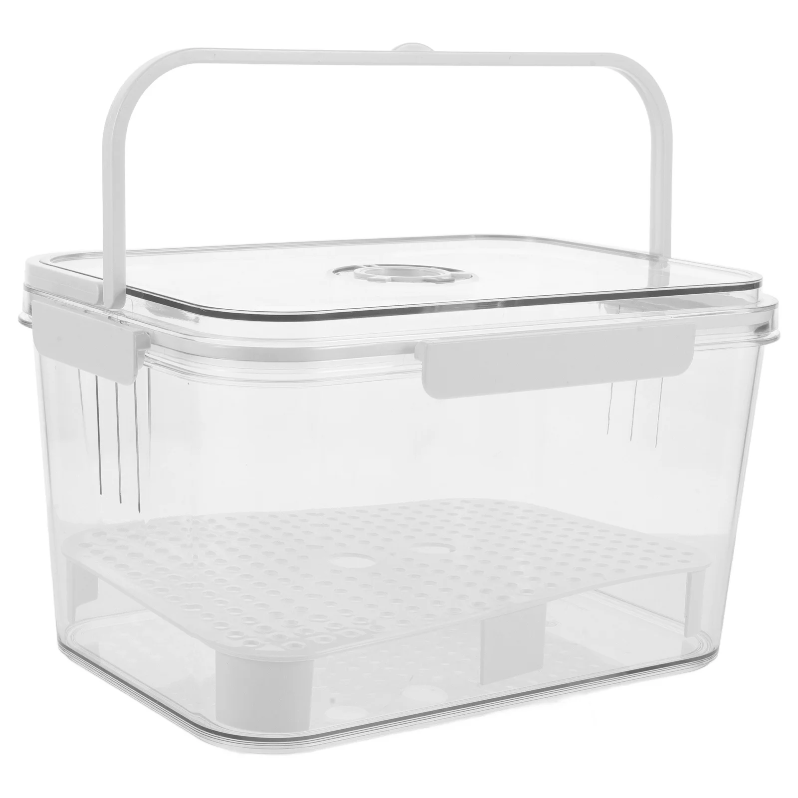 

Bread Box Airtight Container Kitchen Counter Cookies Berry Keeper Fruit Strainer Storage Containers Space Saving Design Food
