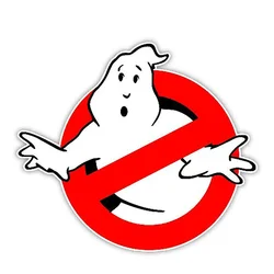 New PVC Funny Ghostbusters Personality Car Sticker Laptop Motorcycle Auto Parts Decorative Waterproof Sunscreen Decal, 13cm