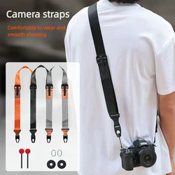 Correa de hombro multifuncional para cámara, correa de liberación rápida para Canon EOS R5 R6 Nikon Z7 Z6 Sony A6400 A7M4 A7C Fuji XT4 Micro DSLR