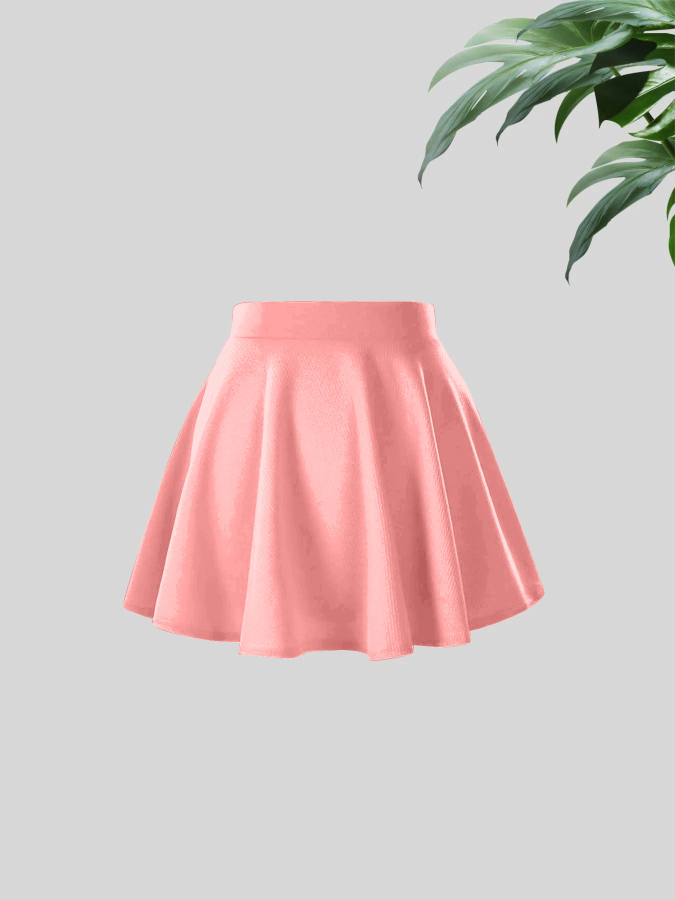 여성 신상 패션 솔리드 컬러 캐주얼 편안한 하이웨이스트 스커트, 미니 플리츠 스커트