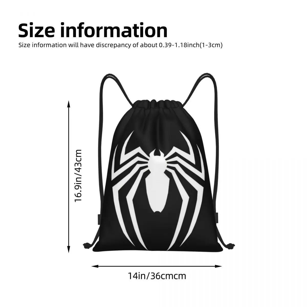 مخصص الرجل العنكبوت الكرتون خارقة الرباط أكياس الرجال النساء خفيفة الوزن الرياضة الصالة الرياضية تخزين الظهر #4