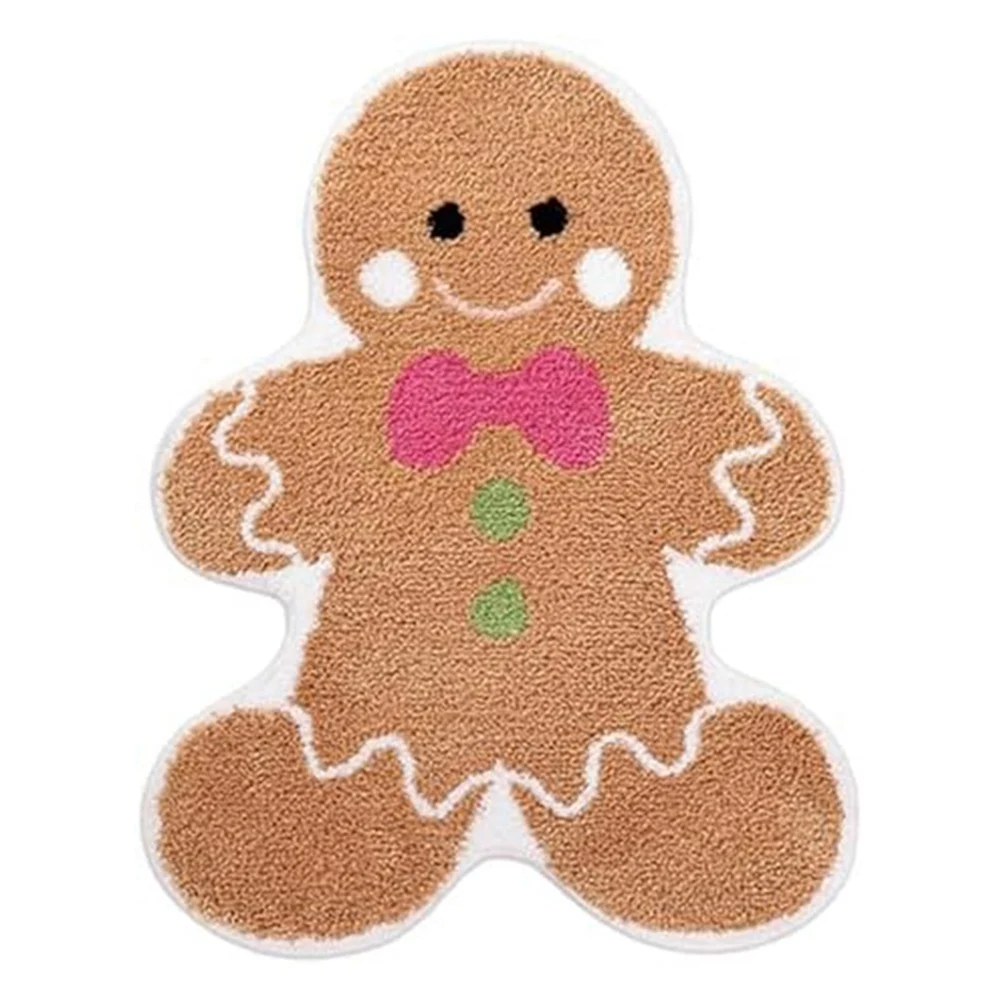 Gingerbread Bath Rugs Christmas Rug Cute Gingerbread Christmas Bathroom Rugs Fun Gingerbread Rug Christmas Bath Mat