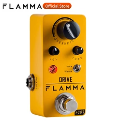 FLAMMA FC07 Overdrive Pedal Guitar Electric Guitar Overdrive Effects Pedal Hot Warm Modes True Bypass with Power Supply