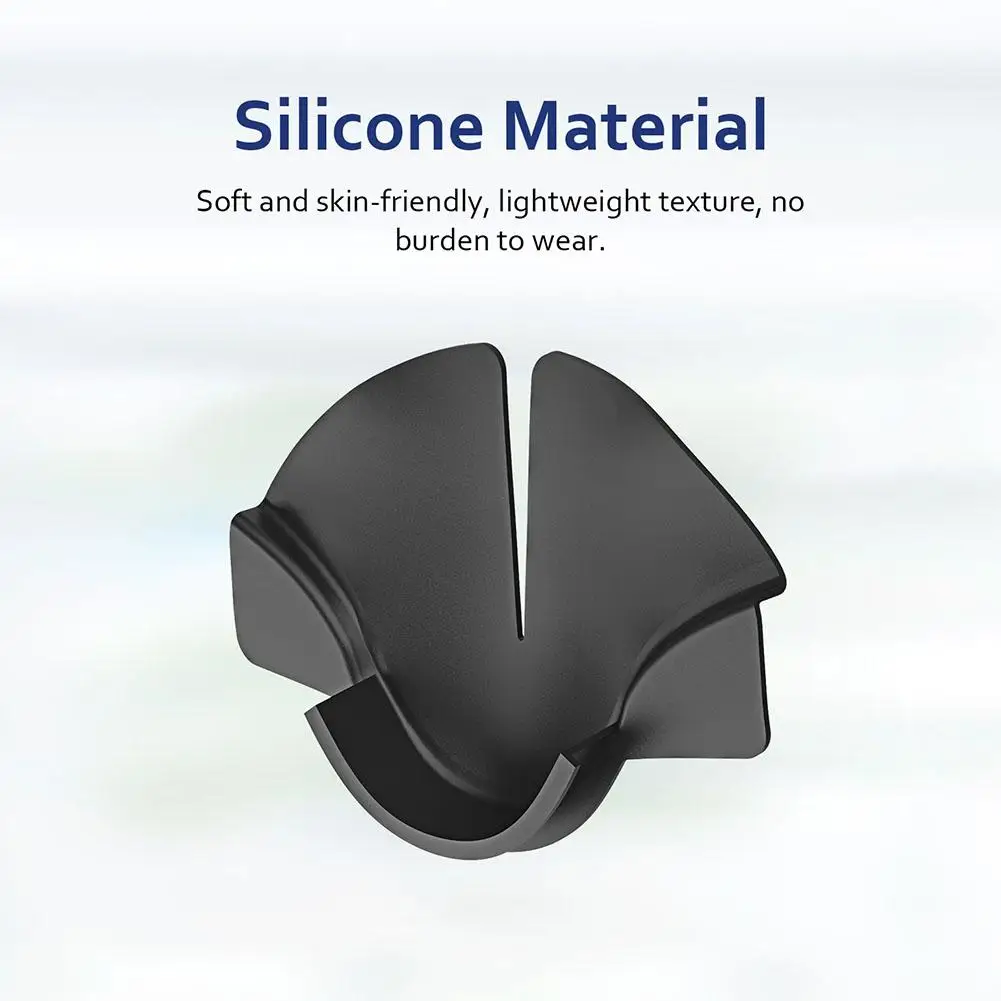 Suitable For Meta Quest3 Vr Silicone Blackout Nose Pads Prevent Light Leaks Nasal Pads Sweat-proof Dust-proof Accessories H0o5