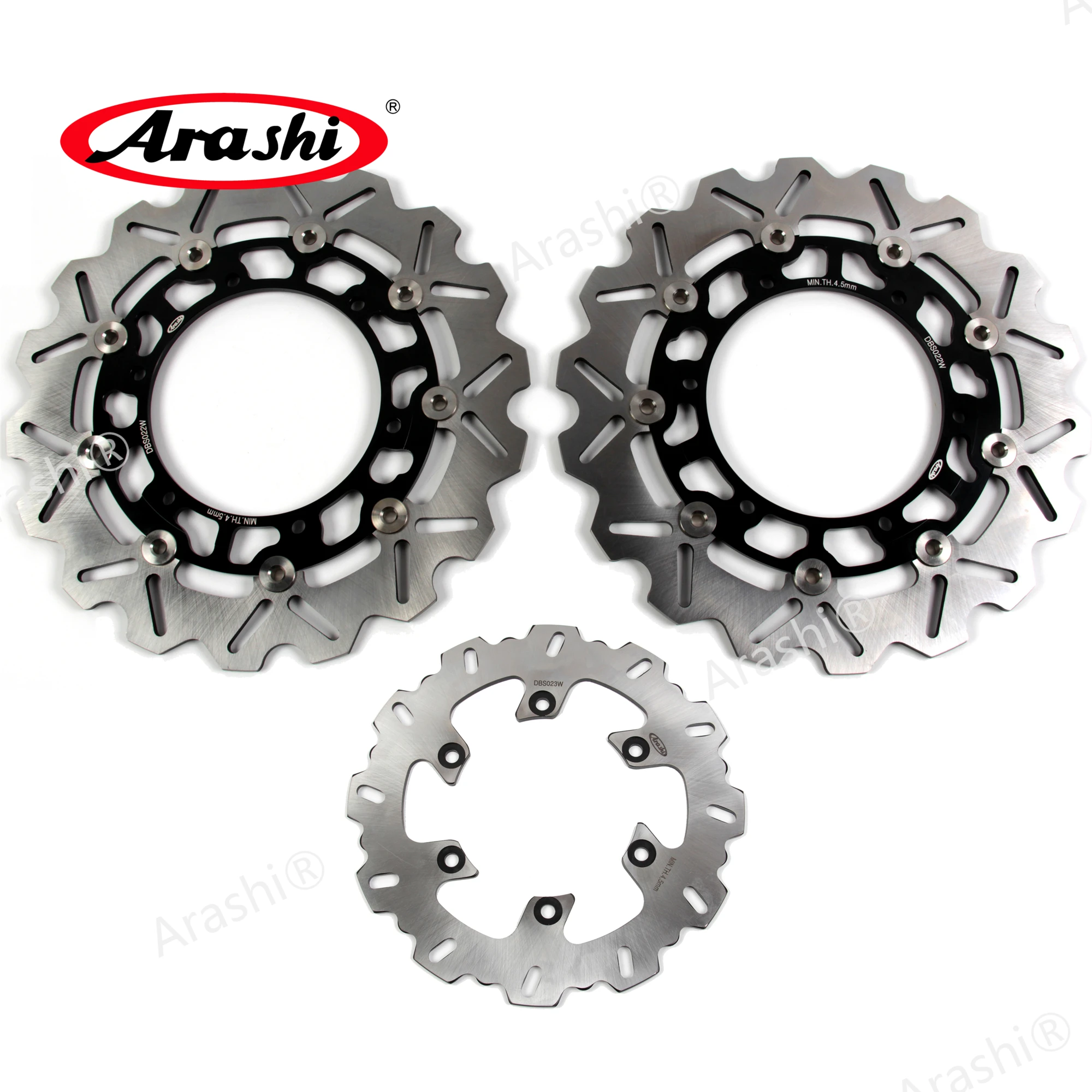 Arashi 1 Set For YAMAHA YZF R THUNDERACE 1000 1996 - 2000 CNC Front Rear Brake Disc Rotors 1996 1997 1998 1999 R1 XJN600 TDM900