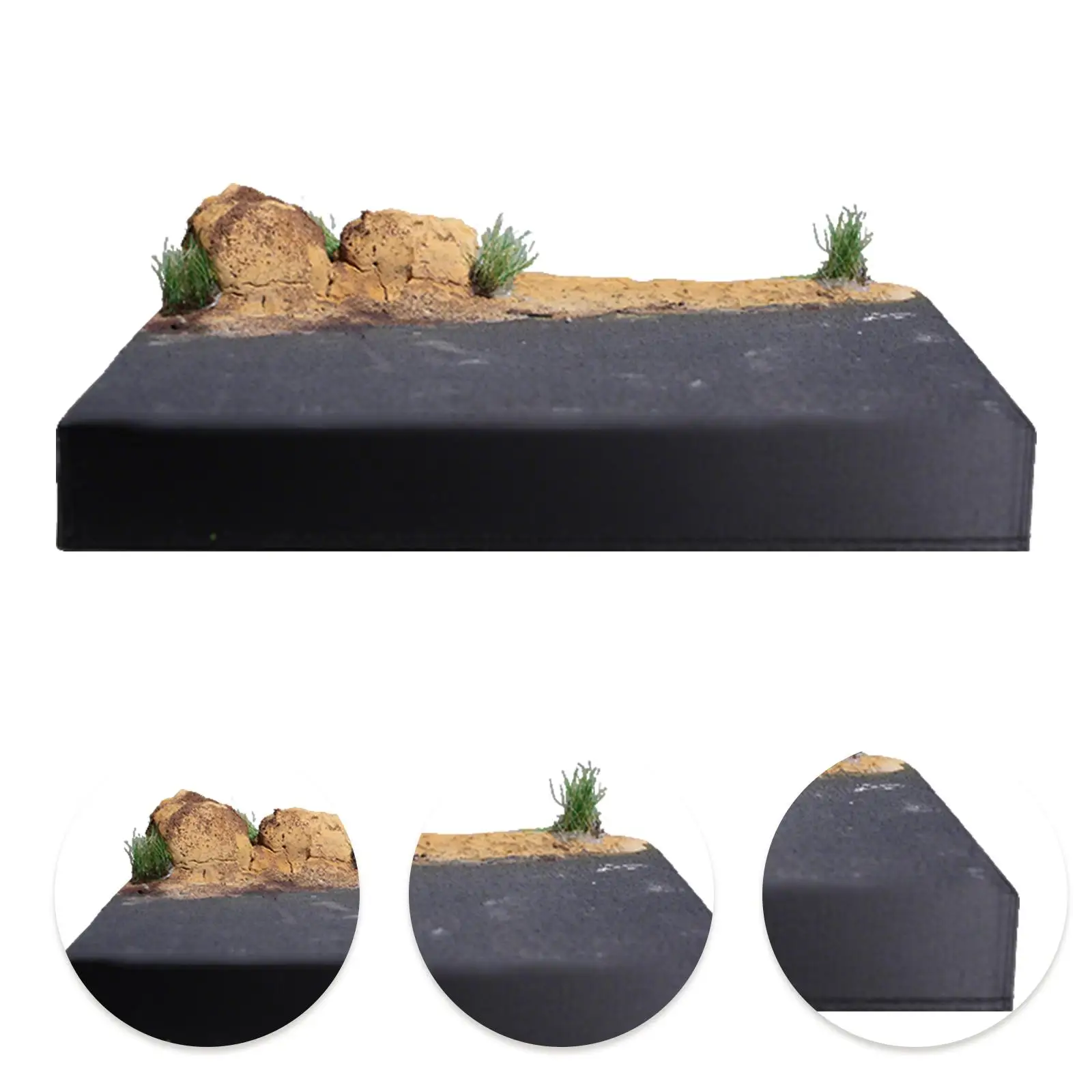 Adorno Diorama de carretera a escala 1/64, diseño de paisaje, modelo de escena en miniatura DIY para mesa de arena, modelo de arquitectura de simulación