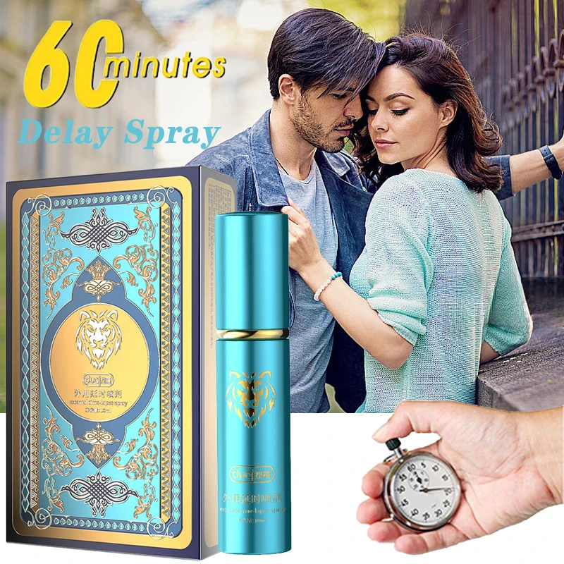 Men Long-lasting Sex Time Delay Spray External Use Anti Premature Ejaculation Lubricant Penis Erection Enlargment Adult Products