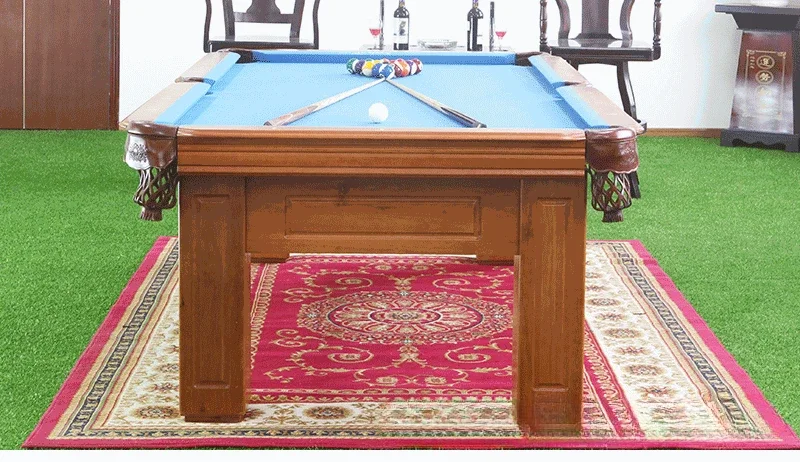 Household pool table, black eight, fancy nine balls, all solid wood
