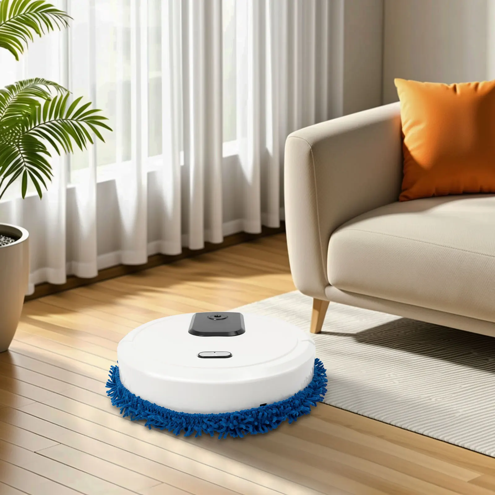 Wischroboter Nass/Trocken Wischfunktion Kehrroboter Roboterstaubsauger khauden Fliesen Kehrlarında von ca. 60 م 2