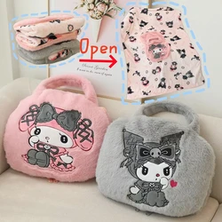Kuromi My Melody Portable Blanket Nap Blanket Warm Handbag Blanket Travel Car Single Size Air Conditioning Blanket