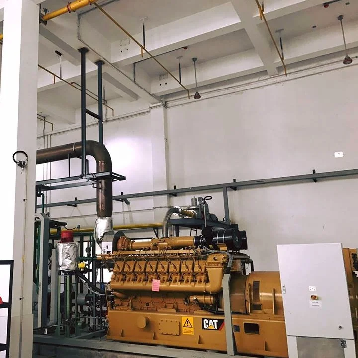 1Mw Tot 2Mw Continu Draaiend Programma Aardgas Cng Lng Biogas Generator Met Warmtekrachtkoppeling Voor Verwerkingsinstallatie