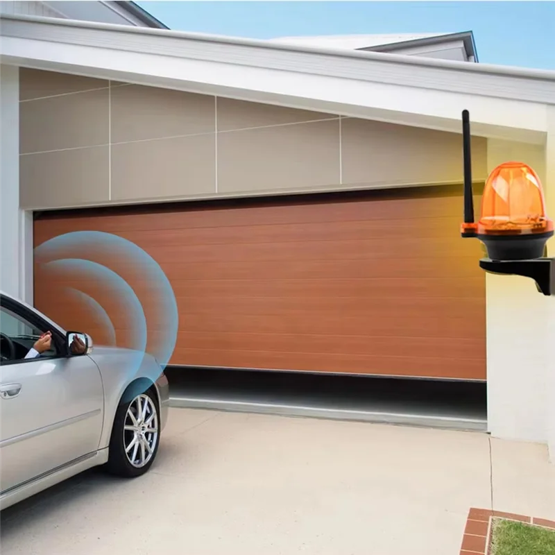 A92Z LED Warning Light System Universal RF-Remote Control For Garage/Gate Openers AC DC 12-220V IP54 Waterproof Wide Voltage