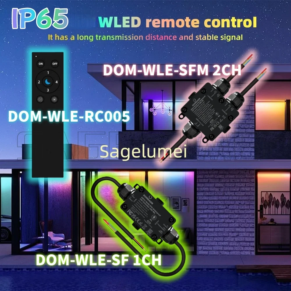 

IP65 Waterproof DIY DOMRAEM WLED Music Controller ESP32 Digital Smart Light Strip LED Controller for WS2811/12B/14 etc. HA Alexa