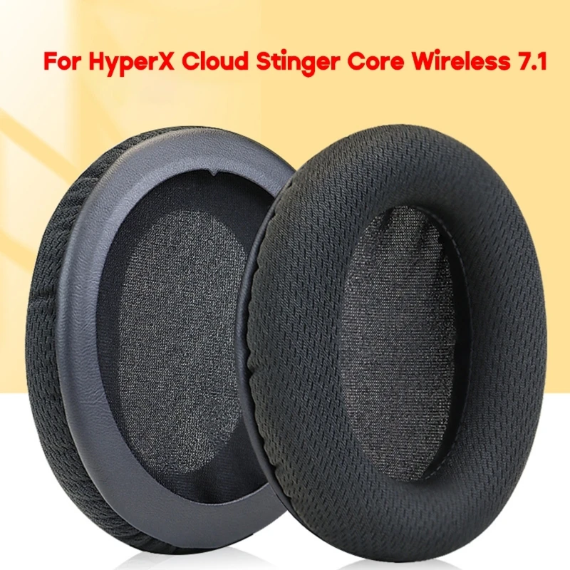 Headset Ear Pads Ear Cushions for HyperX Cloud Stinger Core Wireless7.1 Headset Earpads Memory Sponge Earmuff Earcups