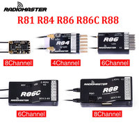 Radiomaster R81 R84 R86 R86C R88 V2 Receiver Receptor 4CH 6CH 8CH 16CH Receiver for FRSKY D8 D16 TX16S SE RC FPV Drones Parts