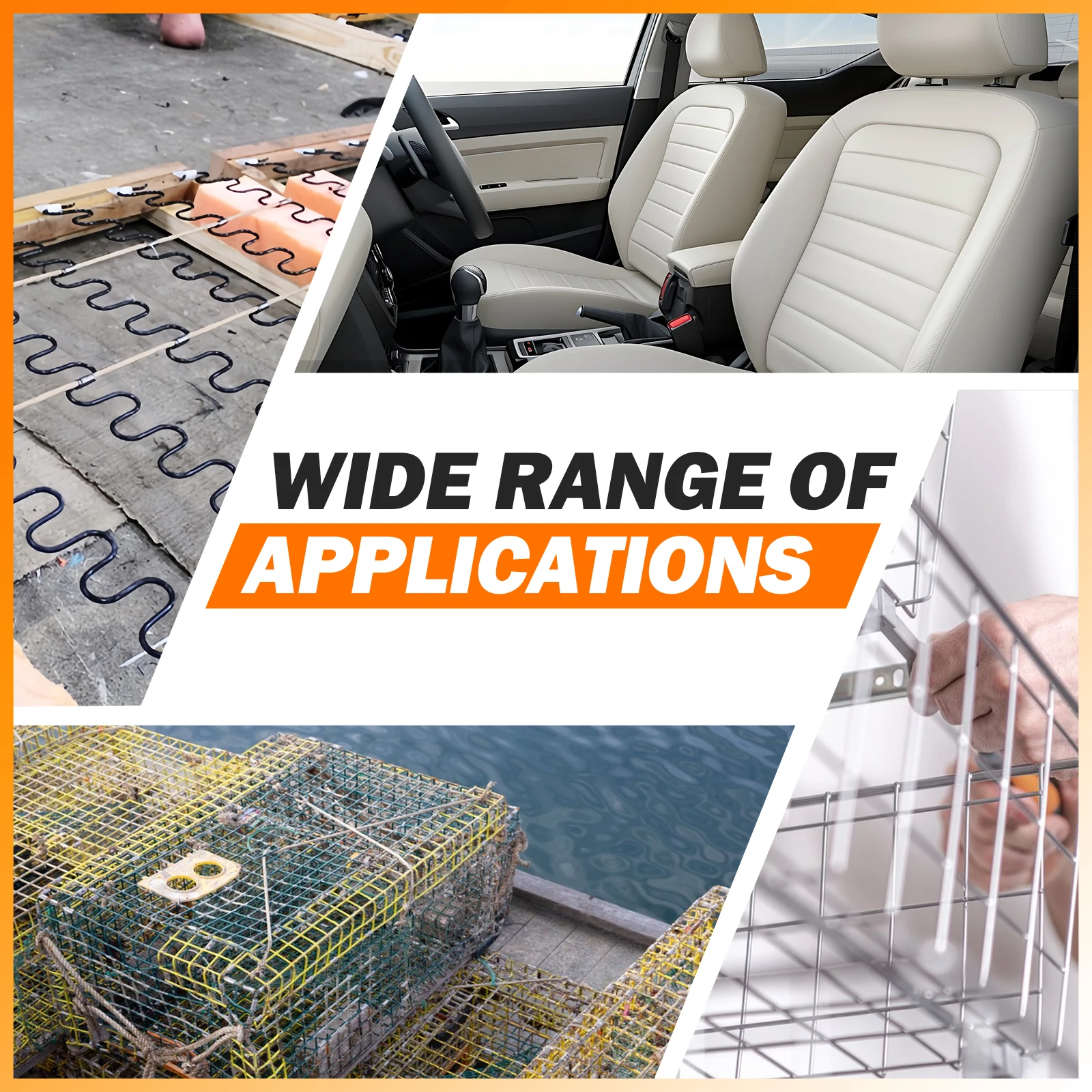 KAMSIN M66K Air Power Clinch Clip Tool Gun, semelhante a Vertex, Hartco Air Clipper Gun para lagostas, armadilhas de caranguejos