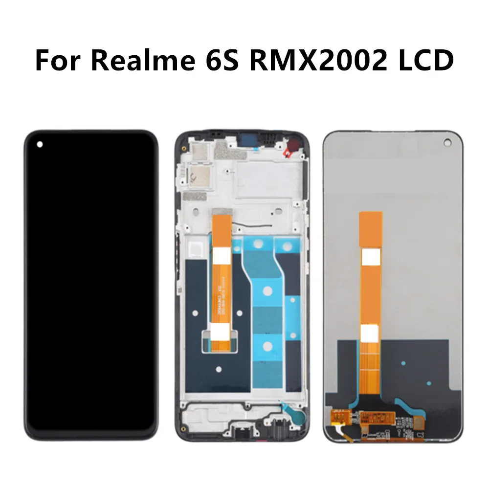 

lps 6.5" For Realme 6S RMX2002 LCD Display Touch Screen Digitizer Assembly Replacement Parts For Realme 6 RMX2001