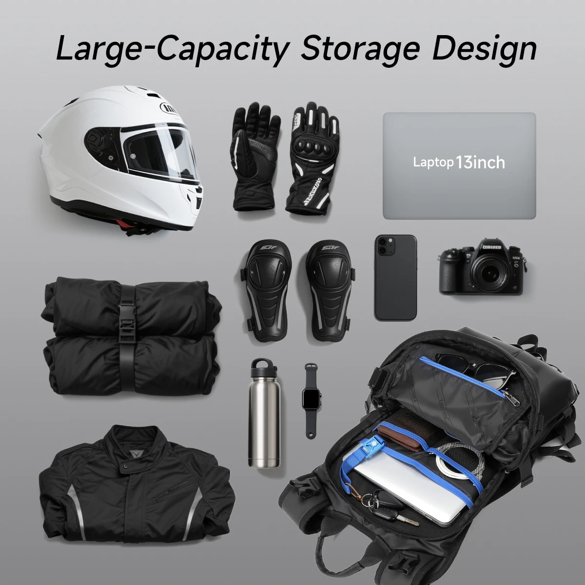 حقيبة ظهر Tigernu لحقائب ركوب الدراجات للرجال حقيبة ظهر للرياضة على ظهره حقائب السفر حقيبة ظهر للمشي لمسافات طويلة حقائب ظهر مقاومة للماء