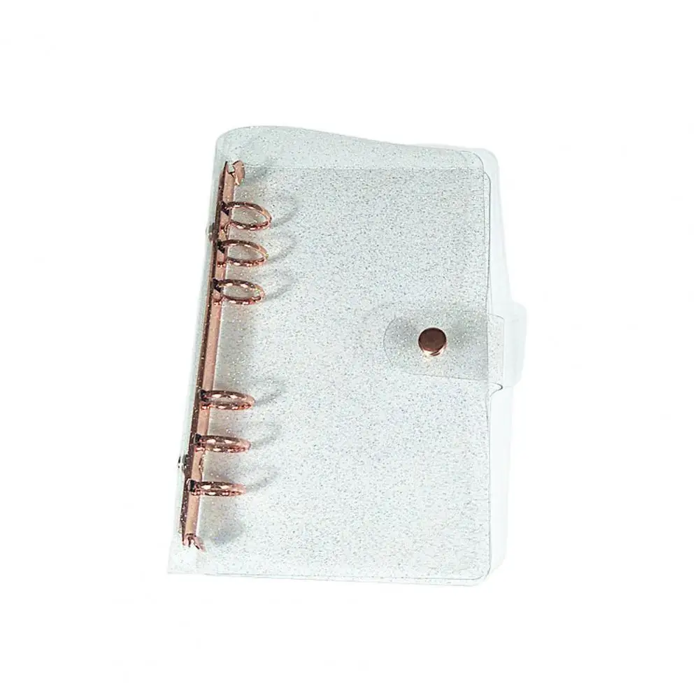 Máy Tính Xách Tay Vỏ Đa Năng Chống Nước Trong Suốt A5 A6 6 Lỗ Chất Kết Dính Nhựa PVC Mềm Mại Bản Phác Thảo Sách Vỏ
