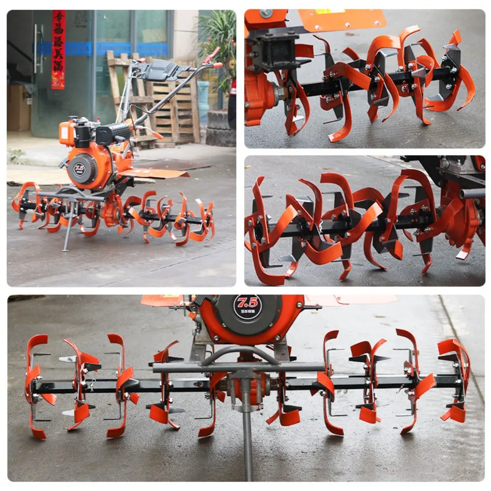 Heavy-Duty Micro-Tiller Dry Land-Specific Anti-Entanglement Flying Knife Assembly  Plow Loosening Blade Complete Set - view 2