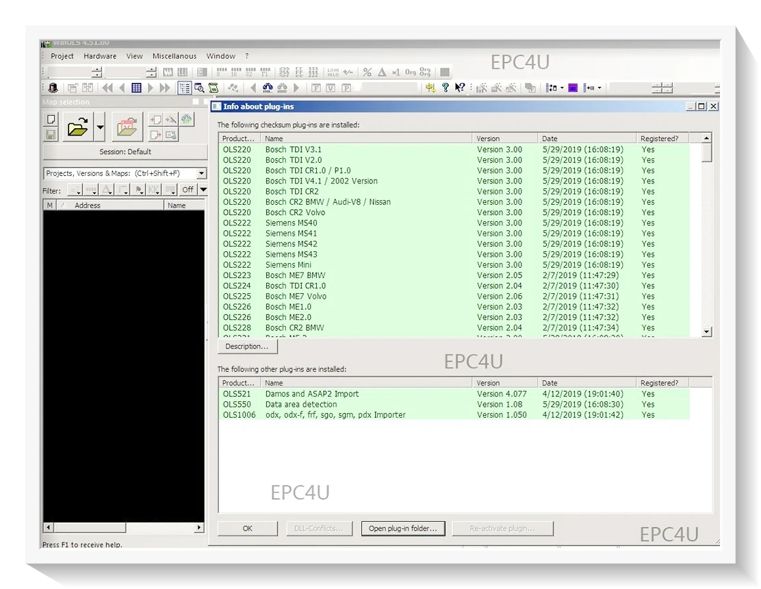 أحدث WinOLS 4.51 مع المكونات vmware + 2021 Damos + ECM TITANIUM + أداة خدمةimmo + تثبيت الفيديو + دليل pdf ECU إعادة رسم الدرس