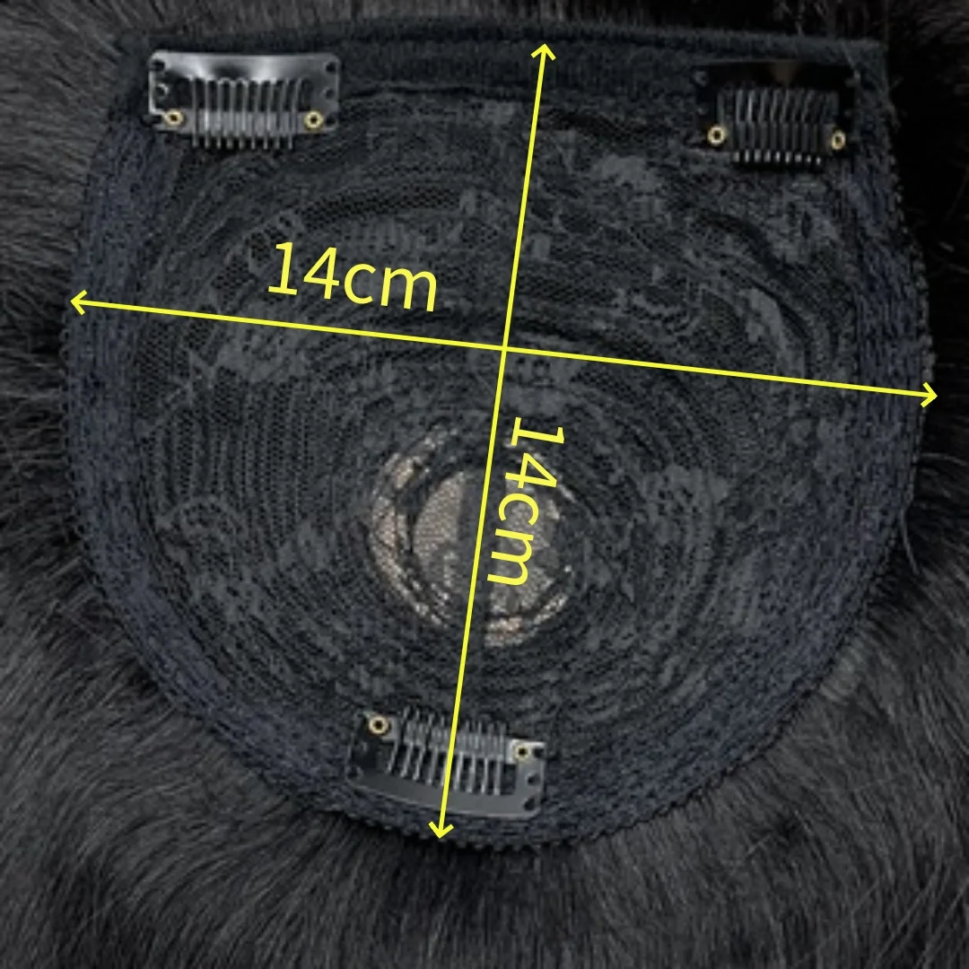 Toppers ผมสําหรับผู้หญิง Bangs ผมมนุษย์จริง Toppers สําหรับผู้หญิงผมบางชิ้นผมสีขาวผมตรง