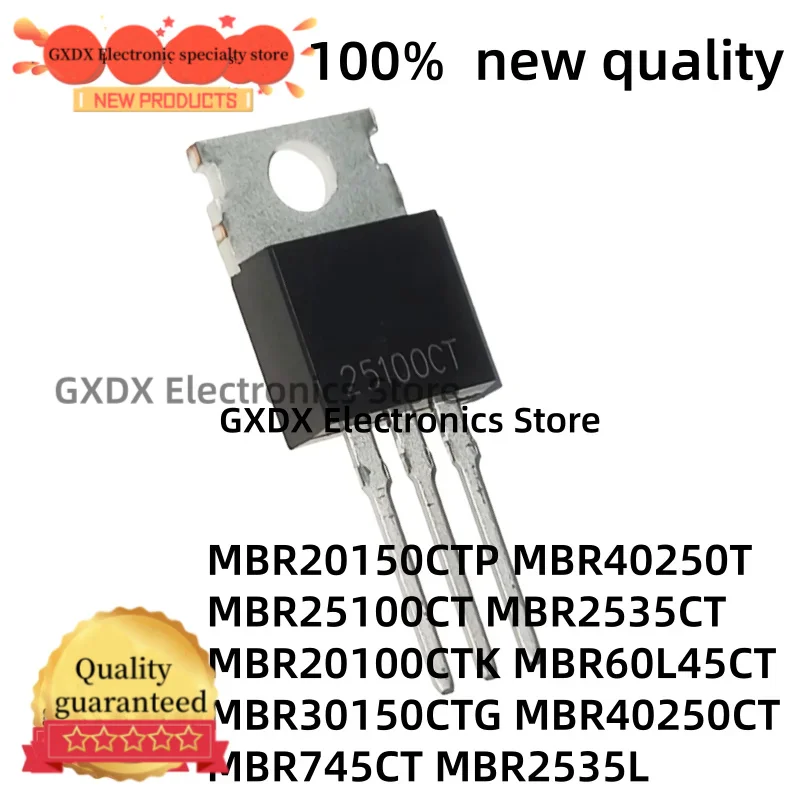 10-20pcs new MBR20100CTK MBR60L45CT MBR25100CT MBR30150CTG MBR40250T MBR2535L MBR745CT MBR40250CT MBR20150CTP MBR2535CT TO-220