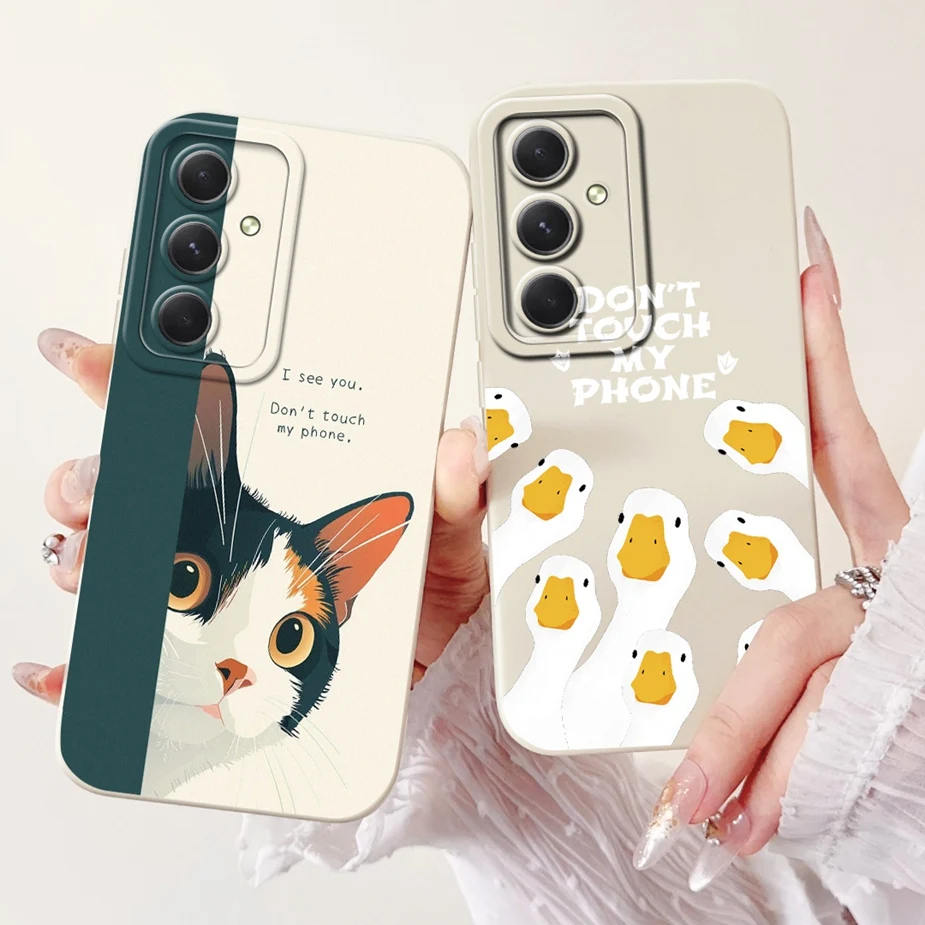 For Samsung Galaxy S24 FE Case S24 Plus Cute Panda Cartoon Cover Soft Silicone Case For Samsung S24 Ultra S 24 S24+ Fundas Coque