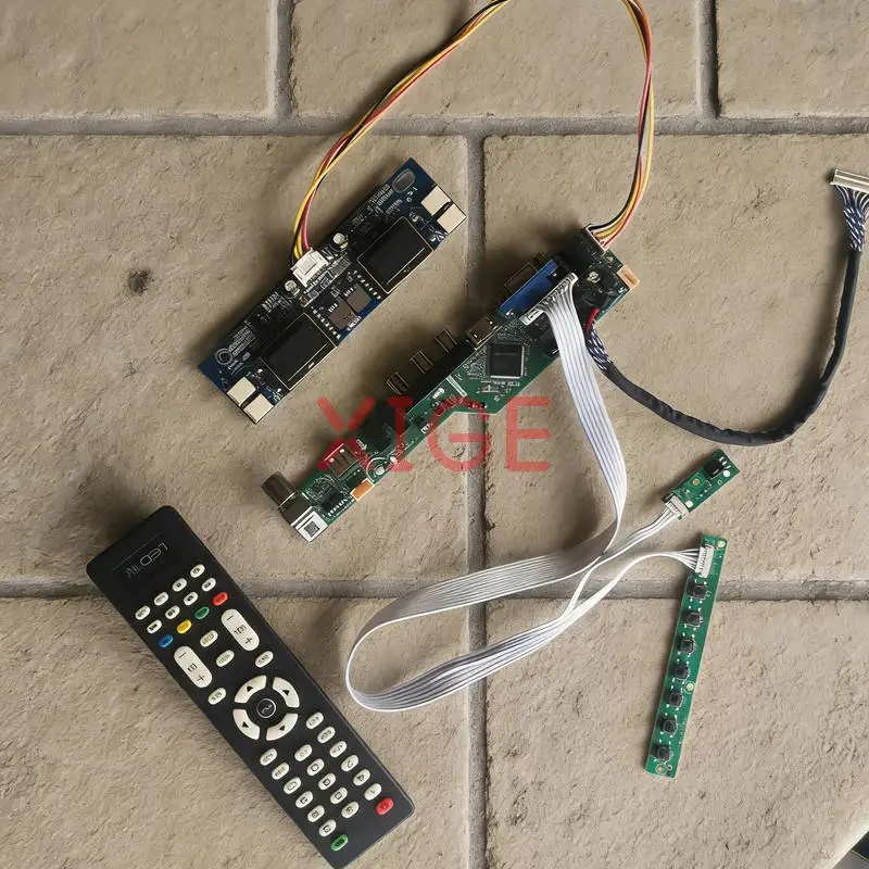 

Для LTM190EX LTM190E1 LTM190EP LTM190E4 комплект платы привода матричного контроллера 1280*1024 LVDS 30-контактный HDMI + VGA + AV + USB 1280x1024 4-CCFL