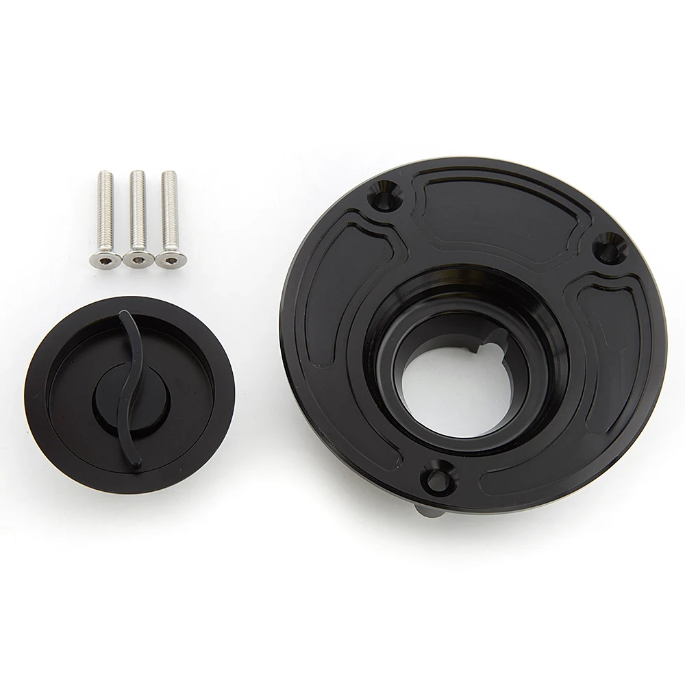 Motorcycle Oil Fuel Tank Gas Cap Cover Keyless For Yamaha YZF R6 R6S R1 FZ1 FAZER FZ6 FZ6R FJR1300 All years