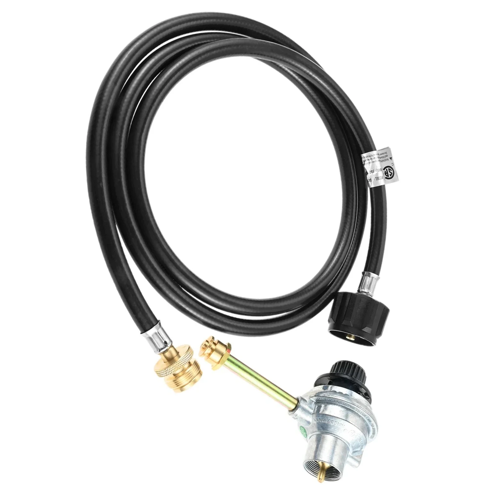 Válvula de control regulador 6 pies con adaptador manguera propano 29102349 para tanque QCC-1 / Type-1 1 lb a 20 lb