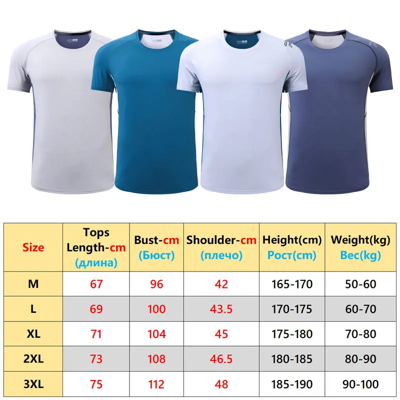 Sports Patchwork Shirts Men Running High Quality Quick Dry Fitness Short Sleeve Mesh Breathable Workout Training Tee