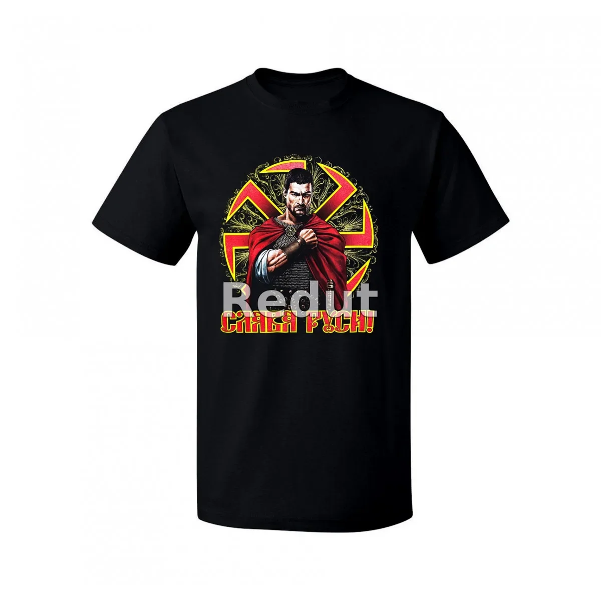 

Glory To The Russia Slavic Warrior Kolovrat Runes T-Shirt 100% Cotton O-Neck Summer Short Sleeve Casual Mens T-shirt Size S-3XL