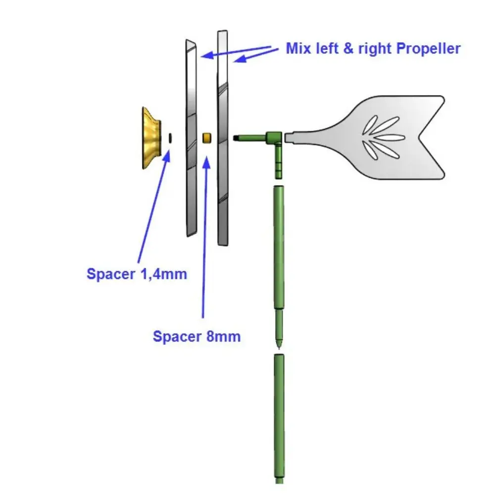 الدورية عباد الشمس الرياح الدوار لا المقاومة حلية النرجس طاحونة ثلاثية الأبعاد مطبوعة مثيرة للاهتمام في الهواء الطلق طاحونة #4