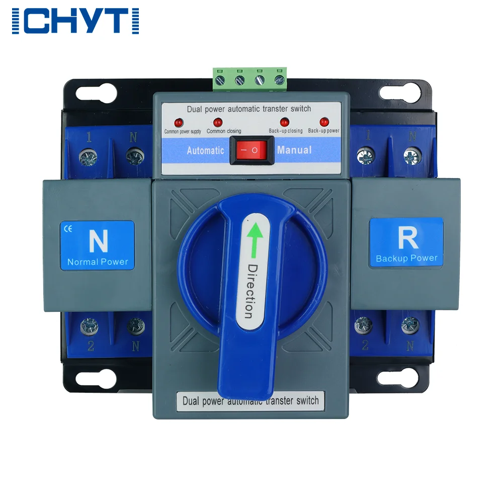 2 uds OEM servicio 63A interruptor de cambio de transferencia automática de doble potencia