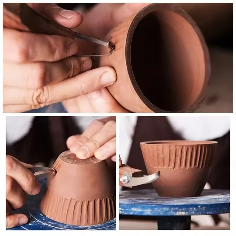 

Ceramic Spatula with Wooden Handle, Pottery Repair Tool, Pottery Clay Handmade Ceramic Model Making