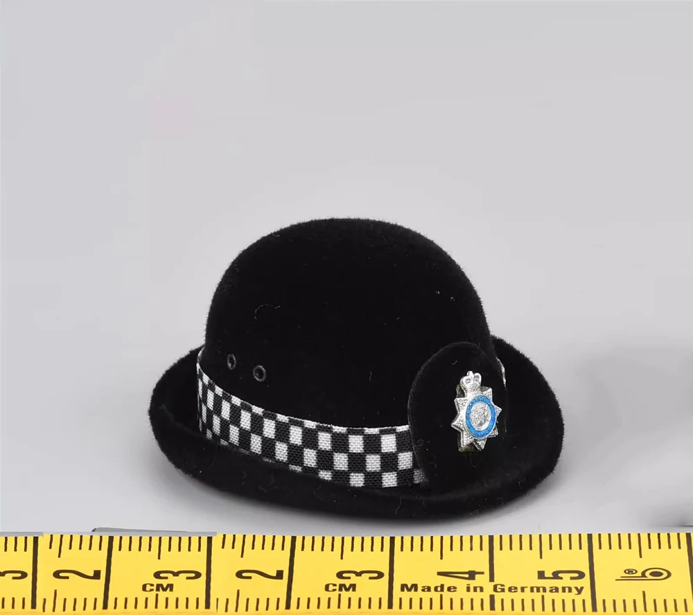 

1/6 MMS9007 The British London Police Toy Model Female Caps Round Hat with Medal Communication Phone Accessories For 12" Action